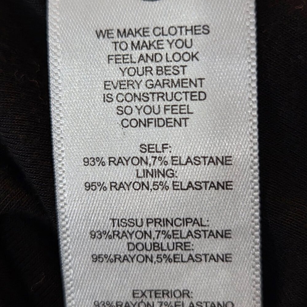 Good American Women's Weightless Mock Neck Bodysuit Sleeveless Black Size 5 / 2X - Picture 9 of 9